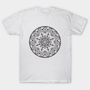 Black white mandala T-Shirt